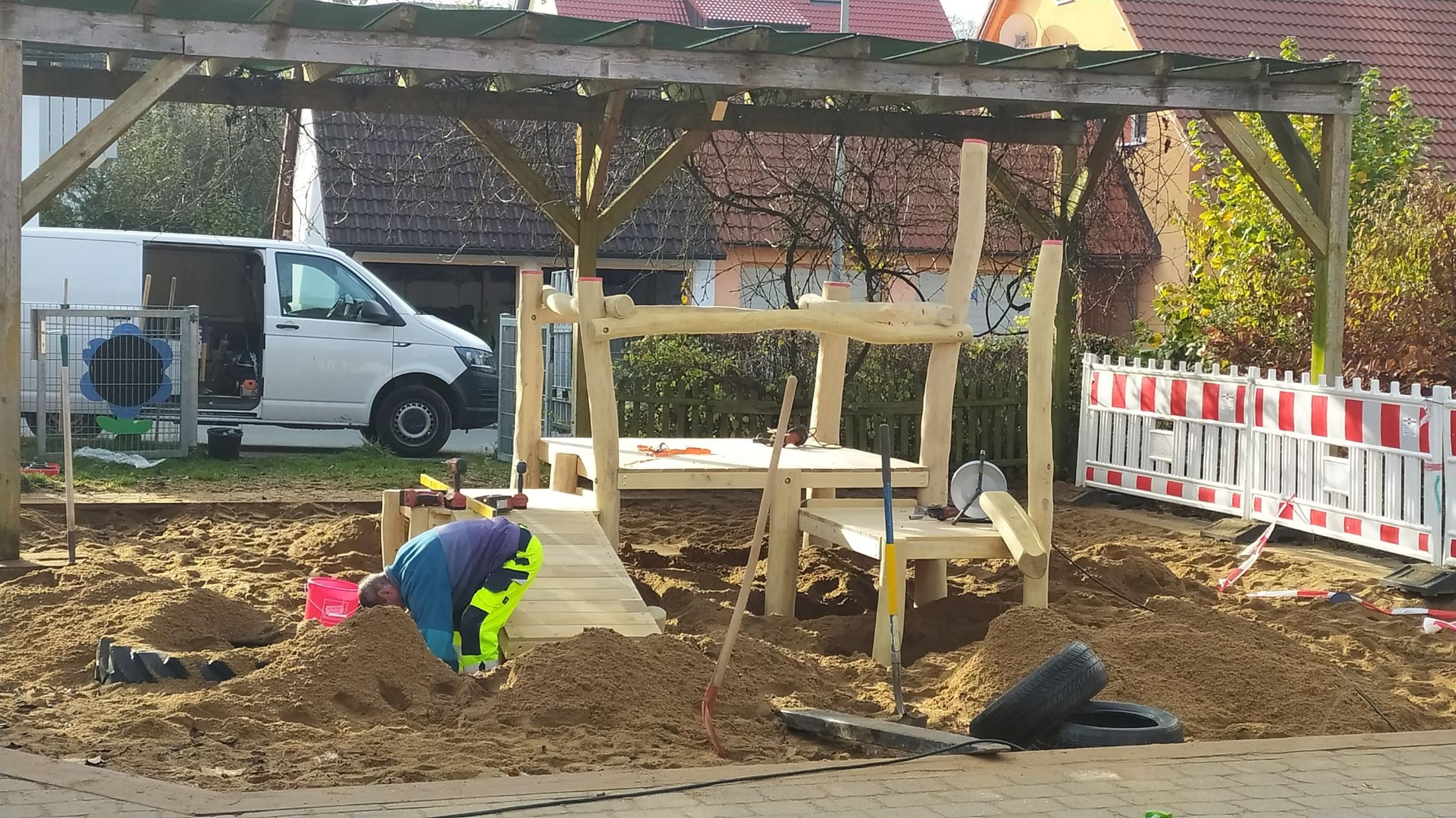 Neue Sandbaustelle